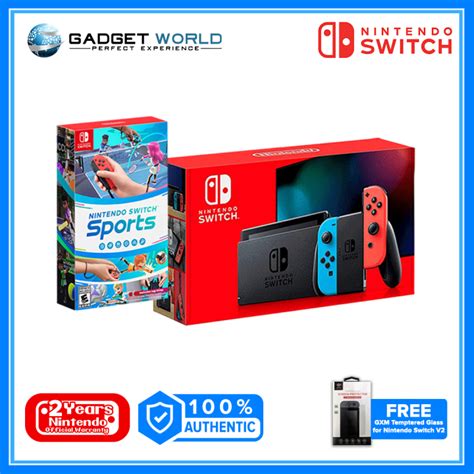 Nintendo Switch Console V2 Improved battery Life with Neon .